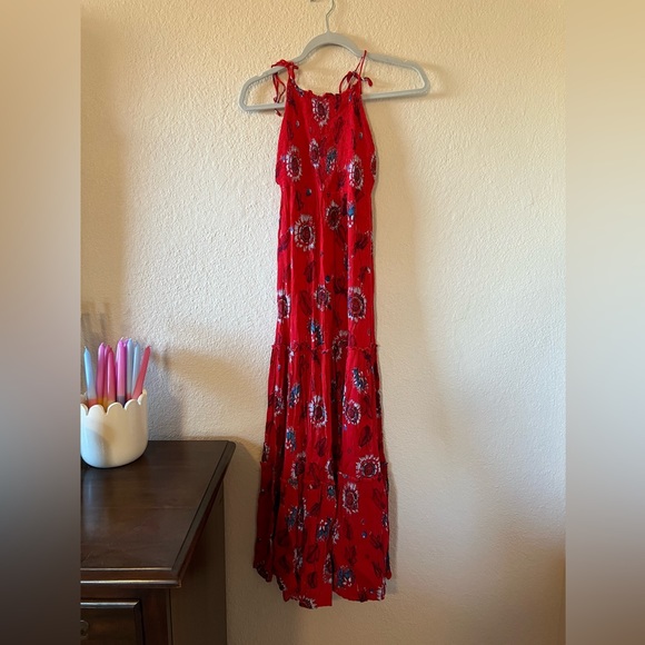 Intimately Free People Garden Party Maxi Dress in Red Combo - Picture 3 of 7